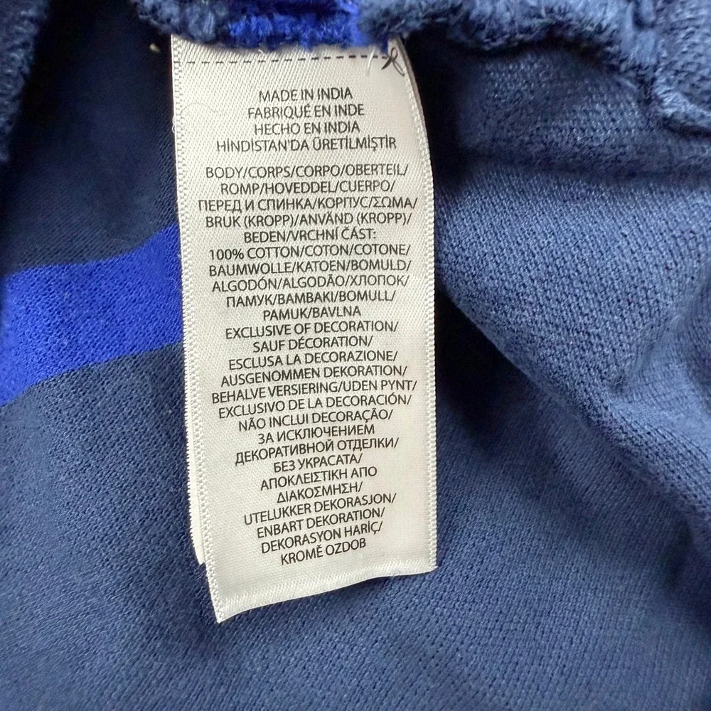 Polo Ralph Lauren Kids Navy Multi Color Stripe Cotton Polo Shirt Size L 14-16